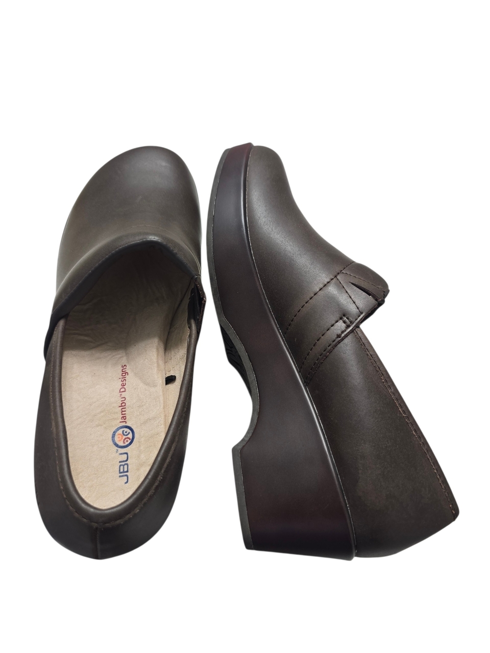 JBU Jambu Cordoba Women’s Slip-On Clog - Dark Brown | Leather Comfort Size 10M